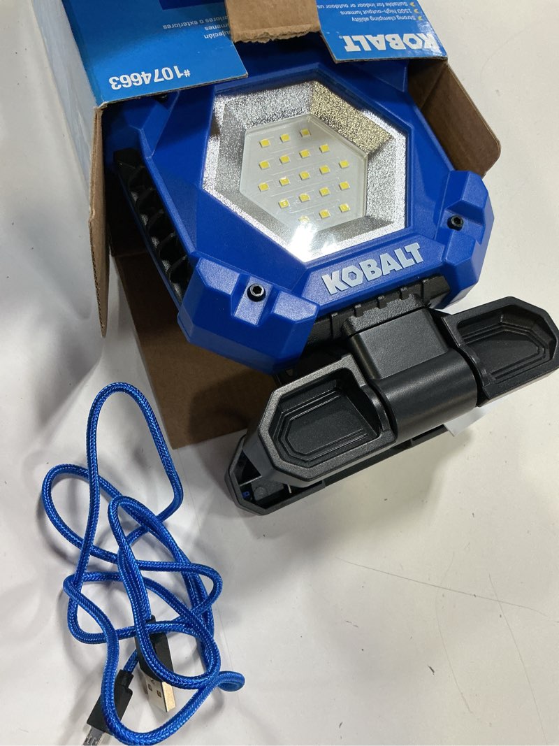 Condition photo showing Good Condition for kobalt 1500-lumen led battery-operated rechargeable clamped work light