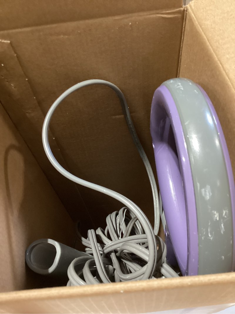 Condition photo showing As Is for shark steam pocket mop with 2 washable double-sided pads, steam sanitization, swivel steering, lightweight, steam cleaner for sealed hard floors, hardwood, marble, tile, purple, s3501 steam pocket essentials