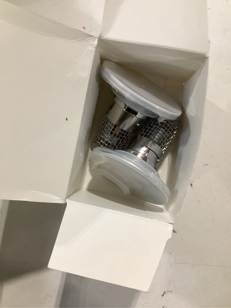 Condition photo showing Good Condition for bathroom sink drain strainer,(2pcs) pop-up sink drain strainer with removable stainless steel strainer basket hair catcher, bathroom sink strainer for bathroom sink stopper replacement sliver-2
