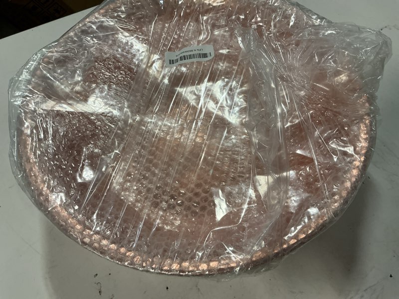 Condition photo showing Good Condition for handcrafted copper foot spa basin, pure copper hammered bowl for foot soaking and massage, 16.14 inc