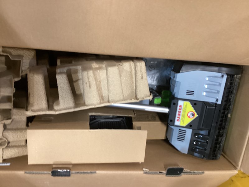 Condition photo showing As Is for EGO POWER+ 56-volt 12-in Single-stage Push Battery Powered Snow Shovel (Battery Included) (Charger Included) Item #6553688 | Model #SNS1201