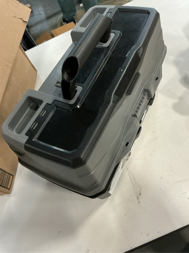 Condition photo showing Good Condition for ArtBin 3-Tray Art Supply Box Versatile Organizer for Brushes, Paints, Stamps, and More - Durable Hard Plastic, Secure Closure, Portable with Top Trays and Dividers Three Tray