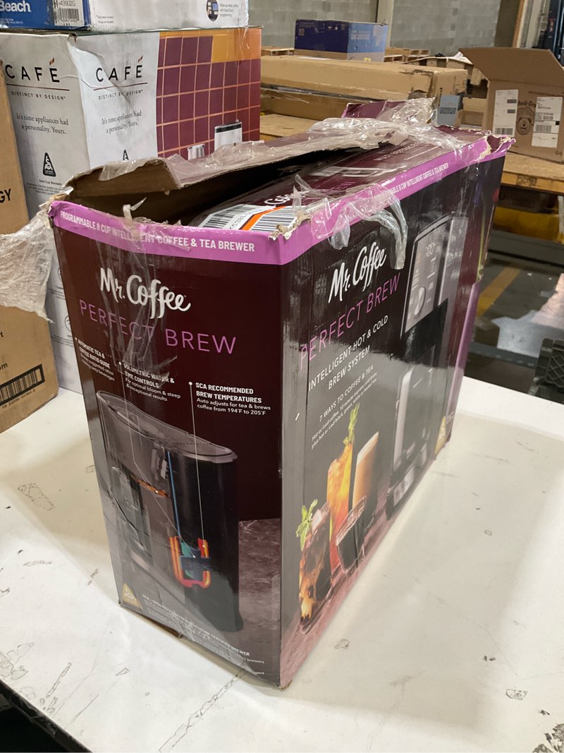 Condition photo showing As Is for mr. coffee perfect brew, intelligent coffee maker, cold brew maker & tea brewer