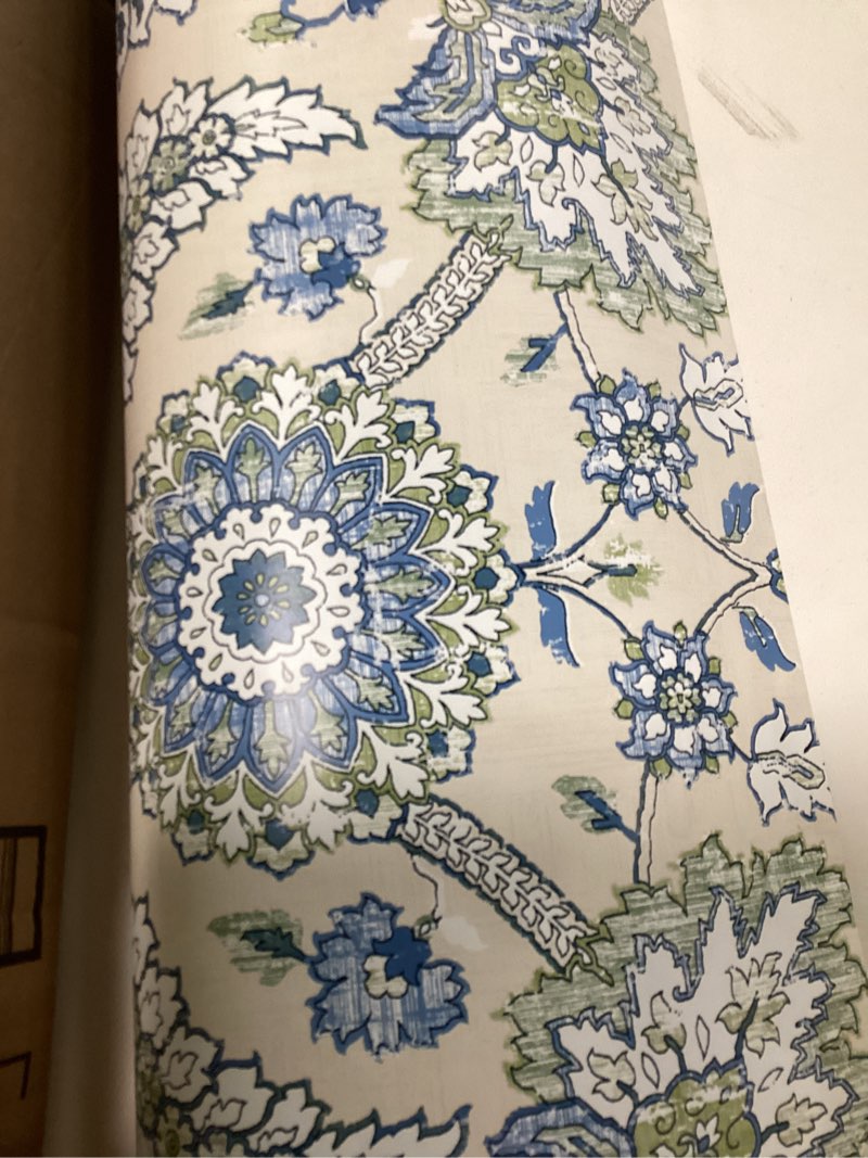 roommates waverly rmk12607plw clifton hall blue/green peel and stick wallpaper visit the roommates store