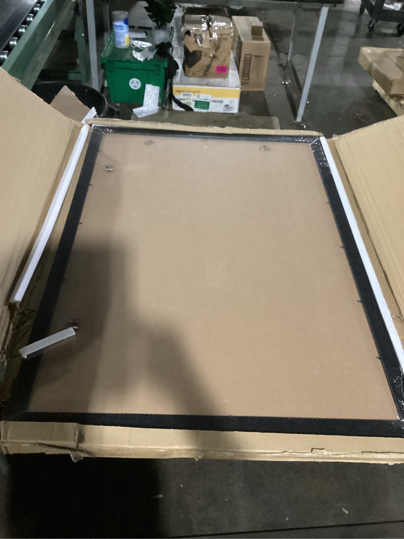 Condition photo showing Good Condition for lavie home 27 x 40 poster frame black?1 pack?, display pictures 24x36 with mat or 27x40 without mat, 2 inch wood profile, stable and sturdy picture frame with polished plexiglass 27x40 black