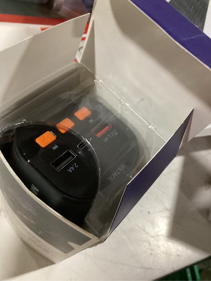 Condition photo showing Good Condition for retractable car charger,5 in 1 fast cars phone charger 90w,bluetooth 5.3 fm transmitter adapter,handsfree call,2 retractable cables and usb chargers for iphone17/16 15/14/13 black