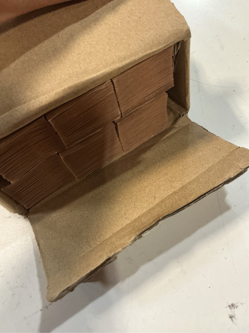 Condition photo showing New/Like New for changshade 6-pack pleated paper temporary shades light filtering cut to size temporary paper blinds for indoor windows of office, bedroom, bathroom, living room, 48" w x 72" h, brown brown 48" x 72"-6pc
