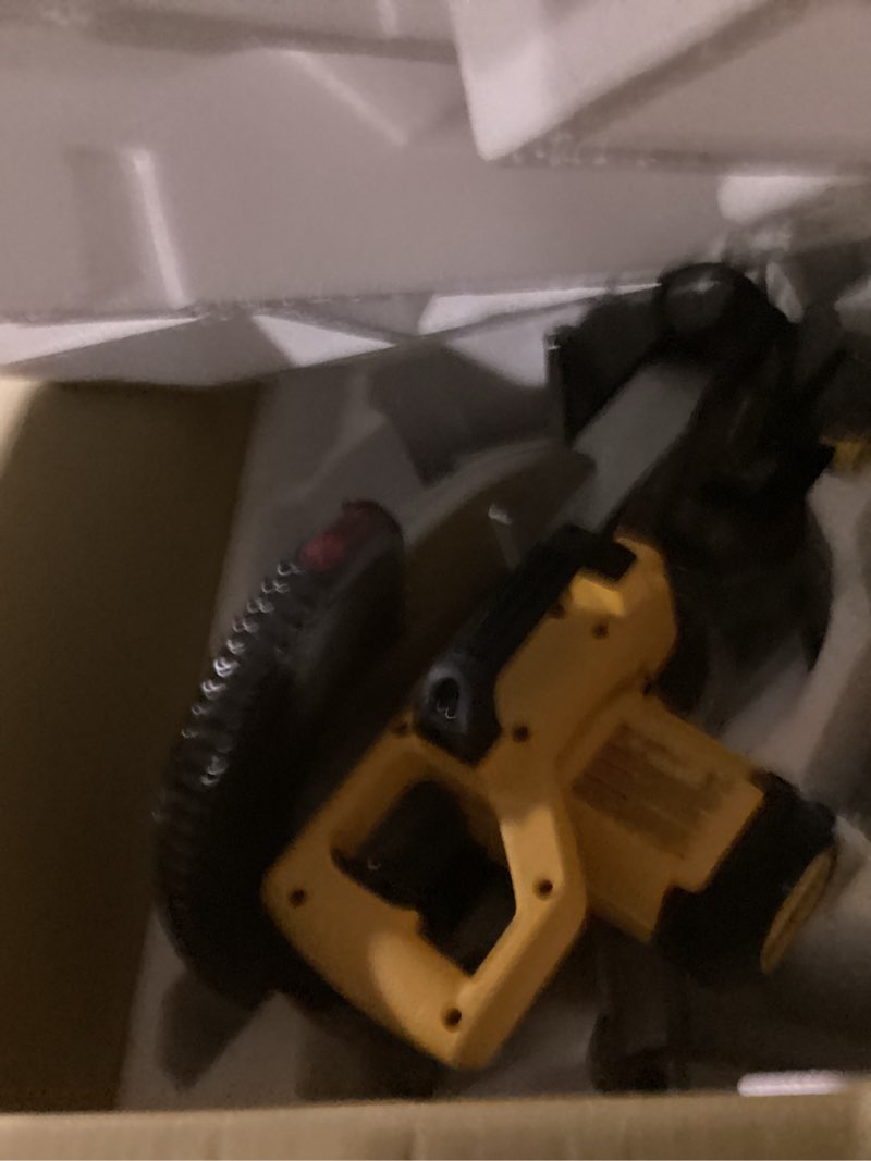 Condition photo showing New/Like New for dewalt 12-inch miter saw, 15-amp, single bevel, compound (dws715)