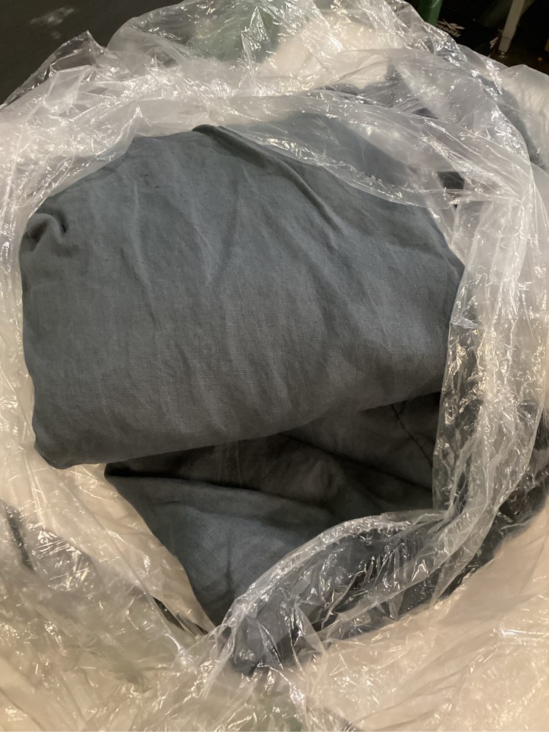 Condition photo showing Good Condition for quince european linen duvet cover king gray  