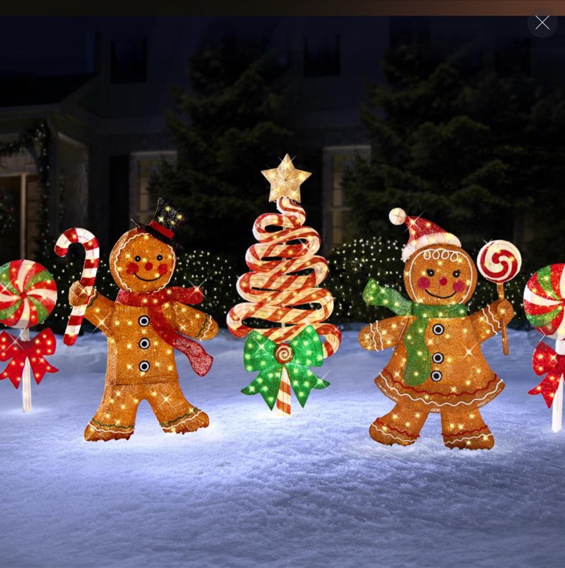 The 4' Twinkling Gingerbread Man