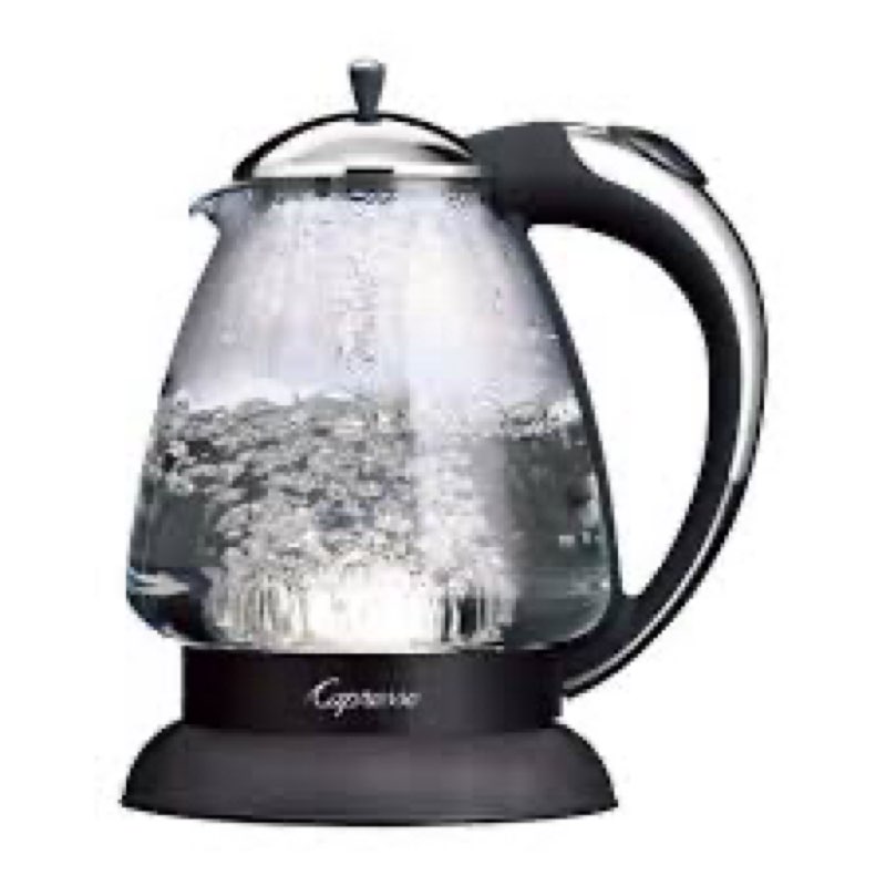 Capresso 259 Water Kettle, 10" x 8.25" x 6.25", Polished Chrome