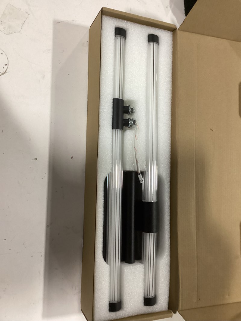 Condition photo showing Good Condition for PATIKIL Clear Rigid Tube Round Plastic Tubing with Black Rubber Caps Polycarbonate Water Pipe, 305mm/ 12 Inch Length, 18mmx20mm/0.71"x0.79", 2 Set 0.71"x0.79" Black,Clear