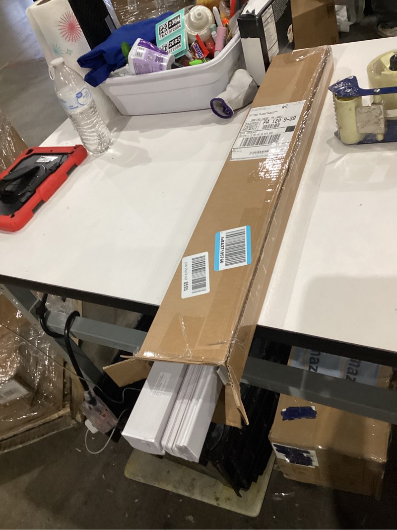 Condition photo showing Good Condition for LazBlinds No Tools No Drill Cordless Cellular Shades, Blackout Light Blocking Honeycomb Shades for Home, Thermal Insulation Blinds for Windows, 27.5" W x 72" H, White Blackout-white 27.5" W x 72" H