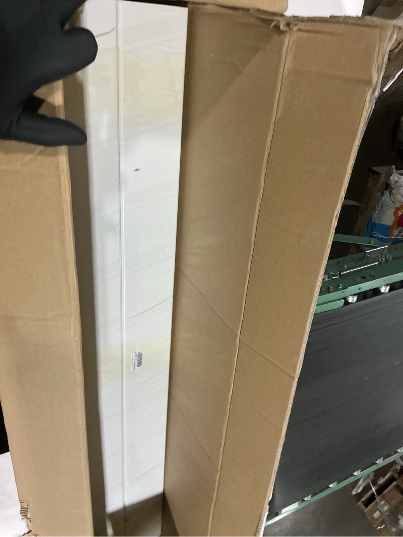Condition photo showing Good Condition for 4 pieces 4" x 4" x 48" vinyl fence post sleeves, railing fence post wraps for deck/porch/mailbox/patio/balcony