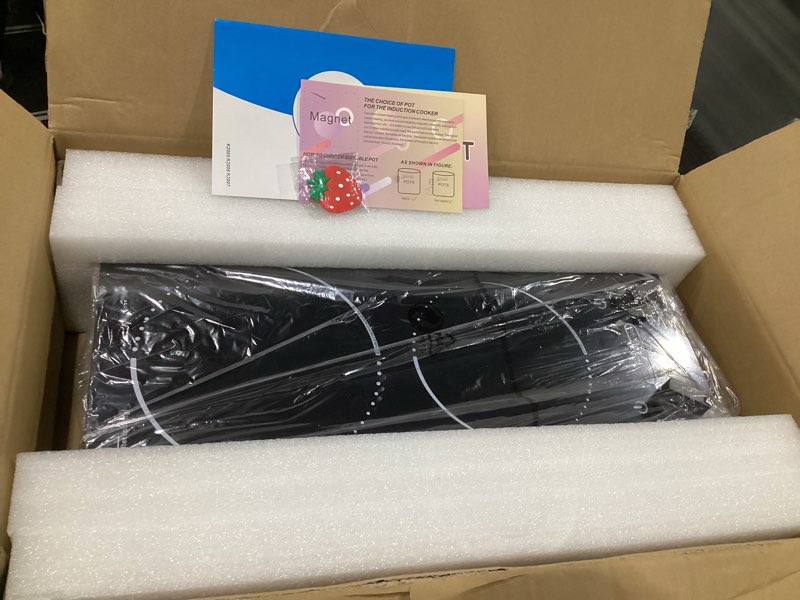 Condition photo showing Good Condition for Double Induction Cooktop, 110V 2300W hot plate with LED Touch Screen, 9 Power Levels, Kids Lock & Timer, Overheat Protection, knob and touch control 2 burner Induction cooktop