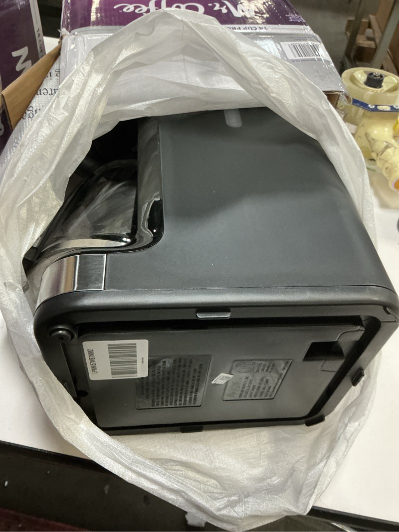 Condition photo showing As Is for Mr. Coffee 14 Cup Programmable Coffee Maker Stainless Steel