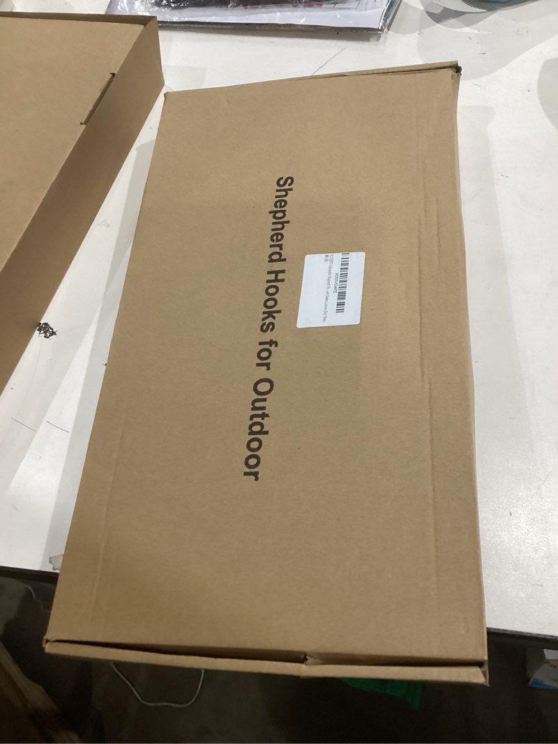 Condition photo showing New/Like New for Adjustable Shepherd Hooks for Outdoor, 2 Pack 80 Inch 5 Prong Base Bird Two Sided Feeder Poles, Heavy Duty Shepherds Hook, Suitable for Garden in Hanging Flower Basket, Lantern, Bird Nests 2 Pack 90 inch