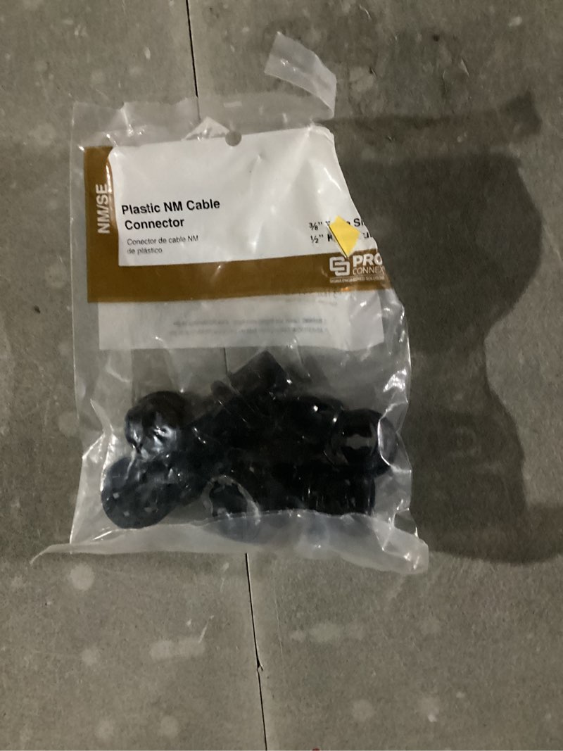 sigma proconnex 3/8-in plastic snap-in connector conduit fittings 10 -pack item #159321 | model #44740