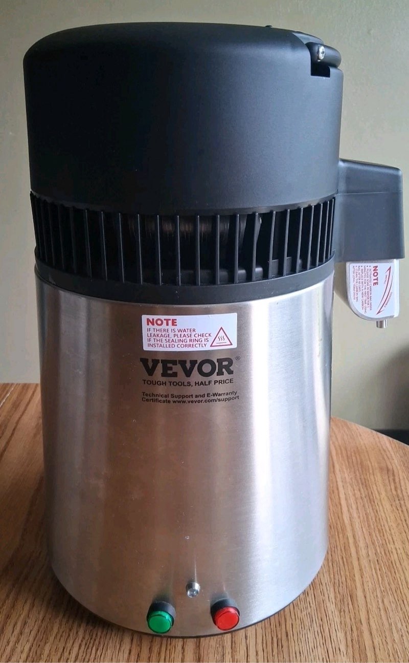 vevor ymk40202 4l distilled water machine ac120v 60hz 750w