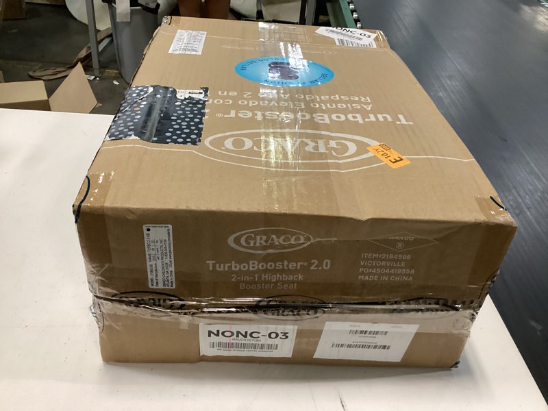 Condition photo showing New/Like New for graco turbobooster 2.0 highback booster car seat, declan