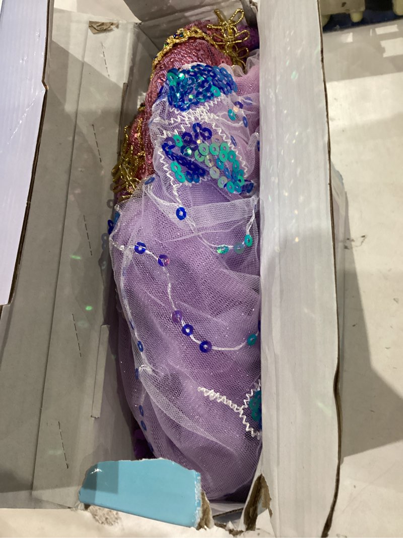 Condition photo showing Good Condition for meland princess dresses for girls - light up princess costume for little girl, halloween costumes & gift for toddler age 3-10 5-6 years