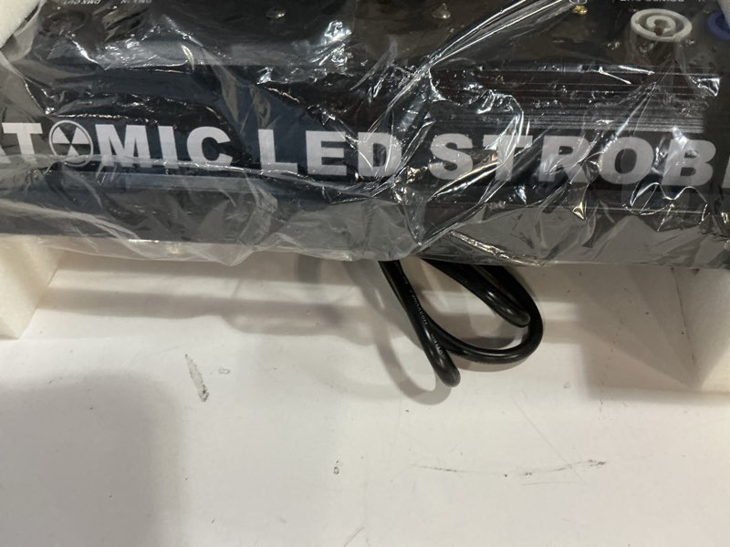 Condition photo showing As Is for led wall washer light,200w stage lighting bar dj light bar party lights dj disco lights professional dmx control auto play sound activated strobe lighting for parties church wedding club black 1pc