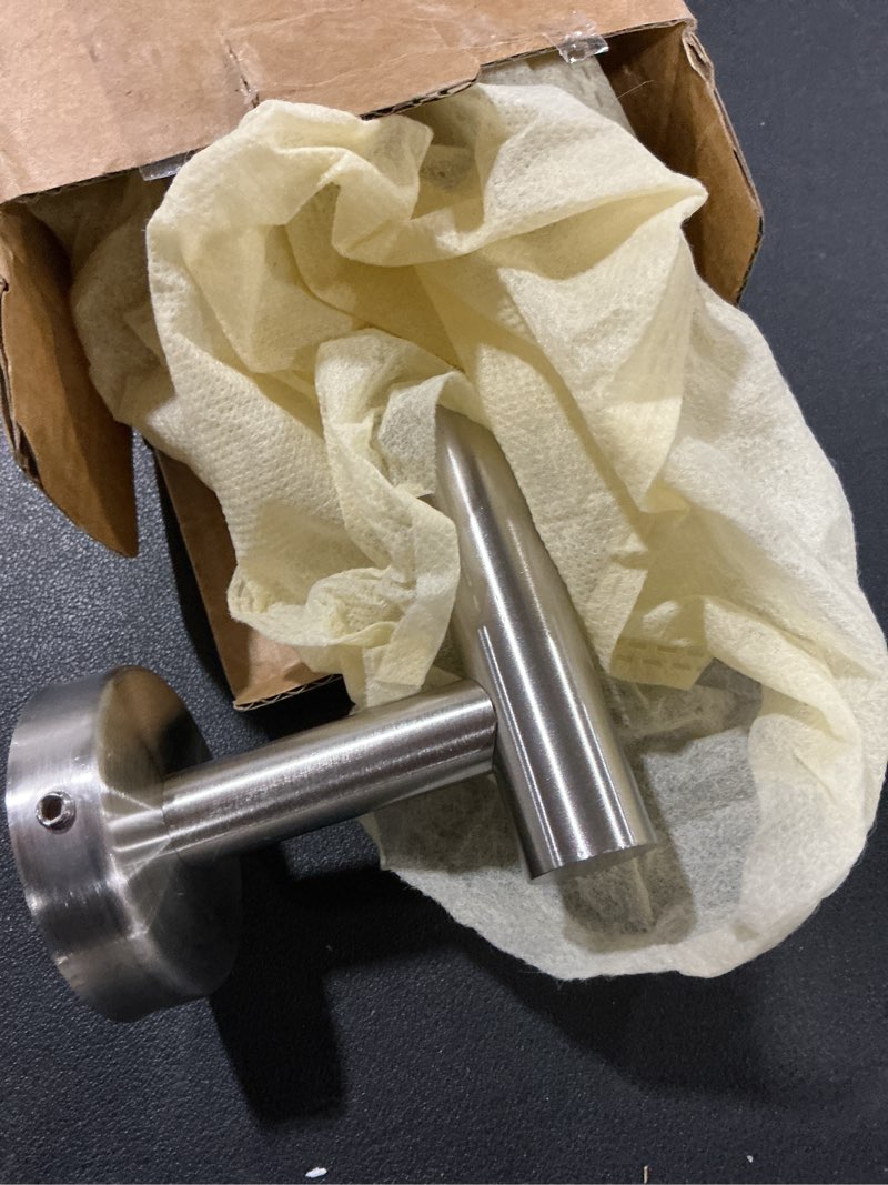 Condition photo showing Good Condition for Nolimas Brushed Nickel Bath Towel Bar Single Bars Towel Rack Rod Classic Wall Mounted SUS304 Stainless Steel Bathroom Towel Holder Toilet Kitchen Towel Shelf Single Layer,24 inches Brushed Nickel 24inch