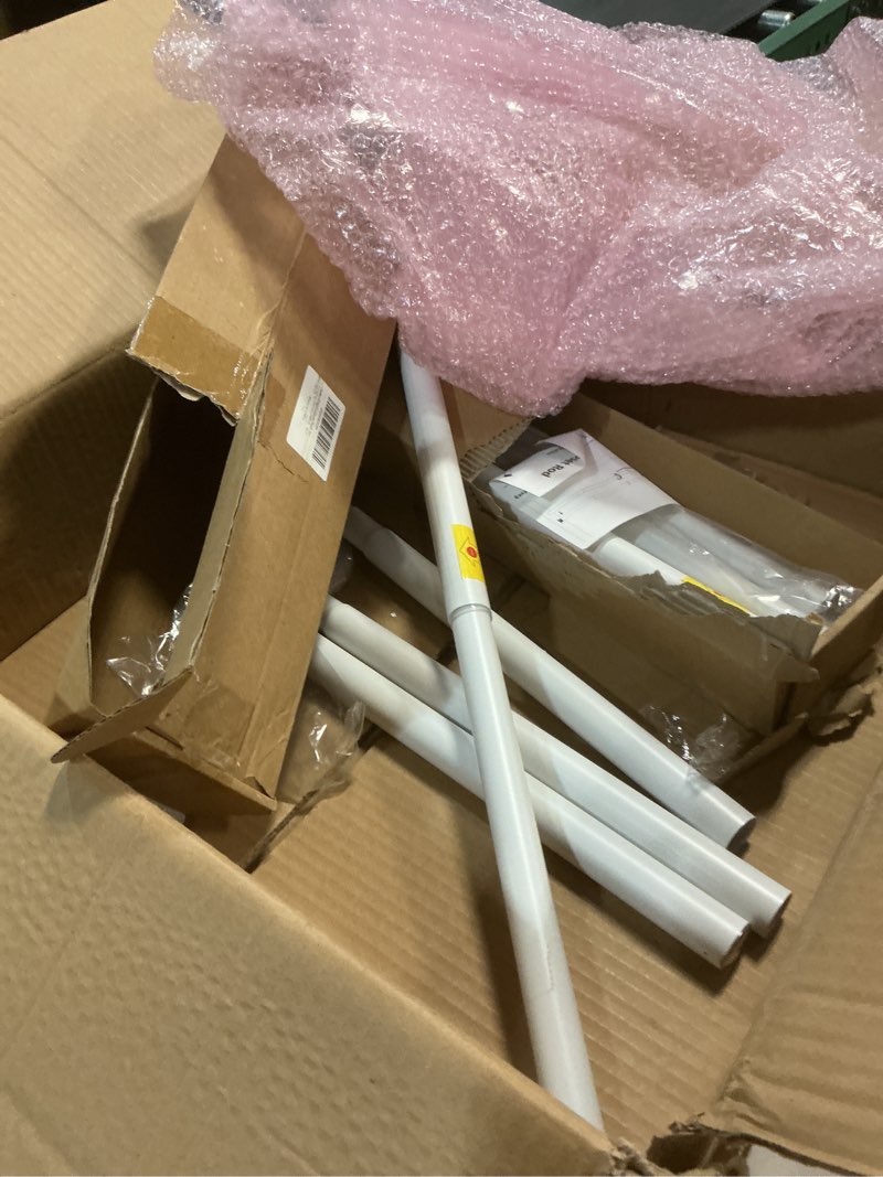 Condition photo showing As Is for FIRJOY Closet Rods for Hanging Clothes (White, 18.0" - 28.0") White 18.0" - 28.0"