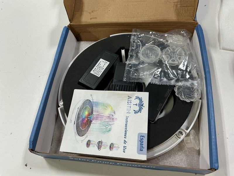 Condition photo showing Good Condition for aisitin solar fountain with lights & 3000mah battery, 5.5w solar powered water pump with 8 nozzles, 