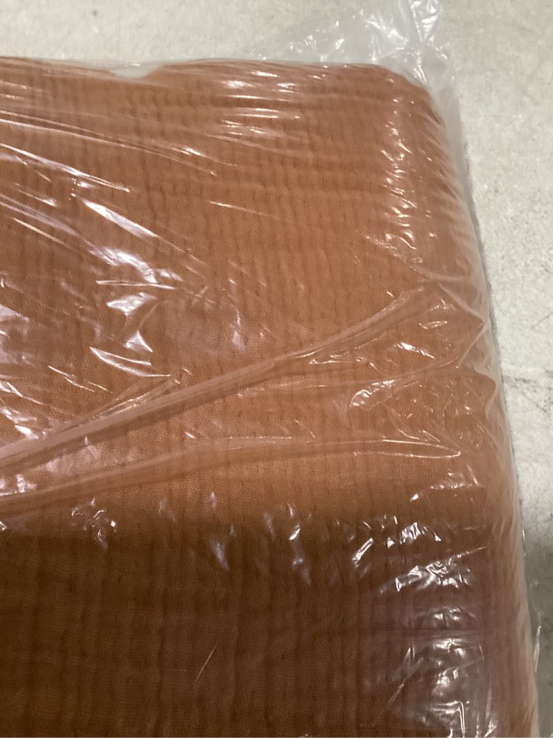 Condition photo showing Good Condition for organic cotton gauze sham set, king/cal king, terracotta