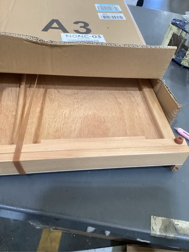 Condition photo showing As Is for 5-position tabletop easel, adjustable angle drafting table easel drawing and sketching board, 18 1/2 inches by 14 1/8 inches large