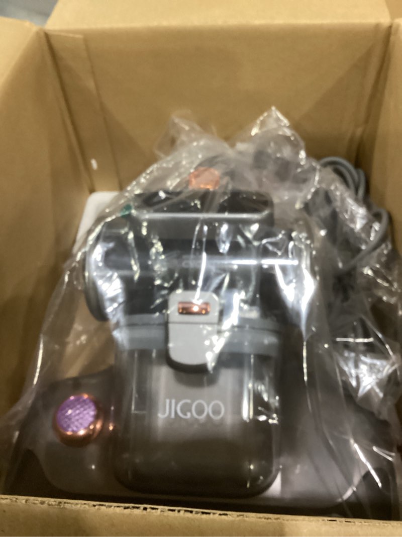 Condition photo showing As Is for not tested jigoo t600 bed vacuum cleaner with uv-c light, 15kpa suction 700w powerful double cup handheld vacuums, mattress vacuum cleaner with smart dust sensor, ultrasonic & heating tech, hepa filter - corded t600 uv mattress vacuum