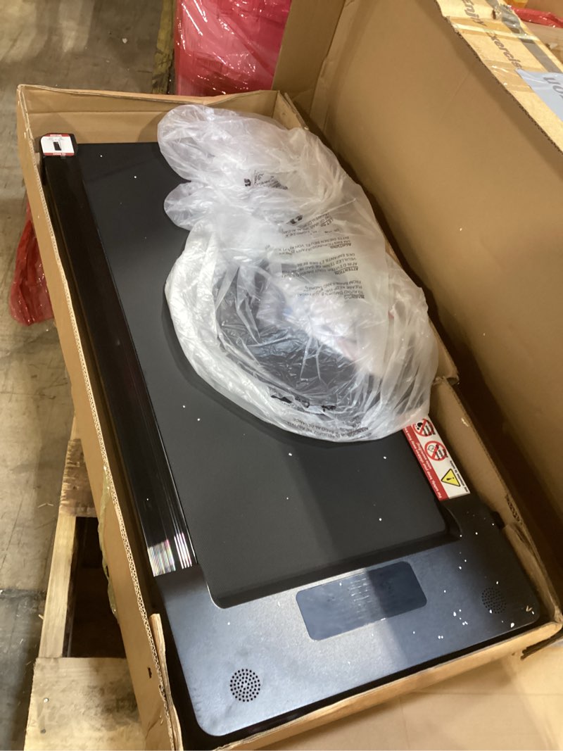 Condition photo showing Good Condition for walking pad treadmill with 12% 9-level auto incline, 450 lbs capacity bluetooth speaker under desk treadmills for home hiking, 5 mph