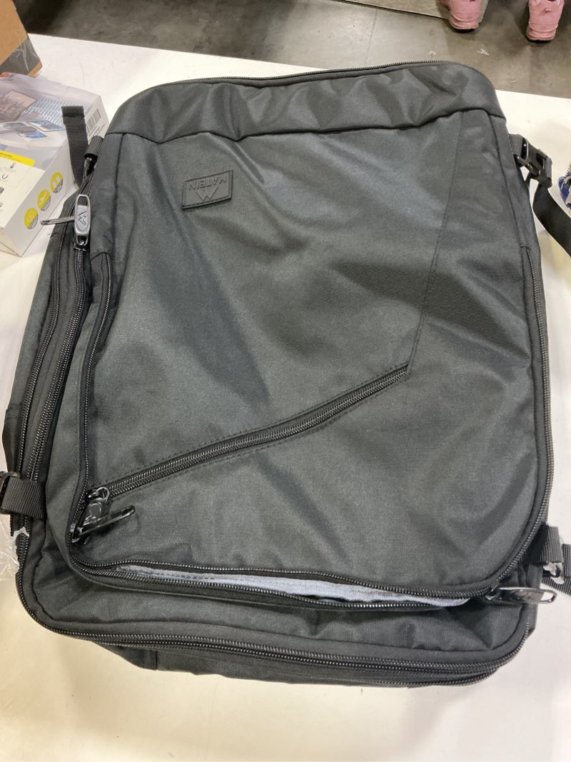 Condition photo showing Good Condition for MATEIN Carry on Backpack, Extra Large Travel Backpack Expandable Airplane Approved Weekender Bag for Men and Women, Water Resistant Lightweight Daypack for Flight 40L, Black Black X-Large