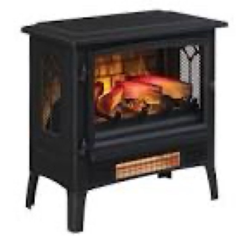 duraflame TM STOVE HEATER WITH INFRAGEN HEAT & 3D FLAME black 