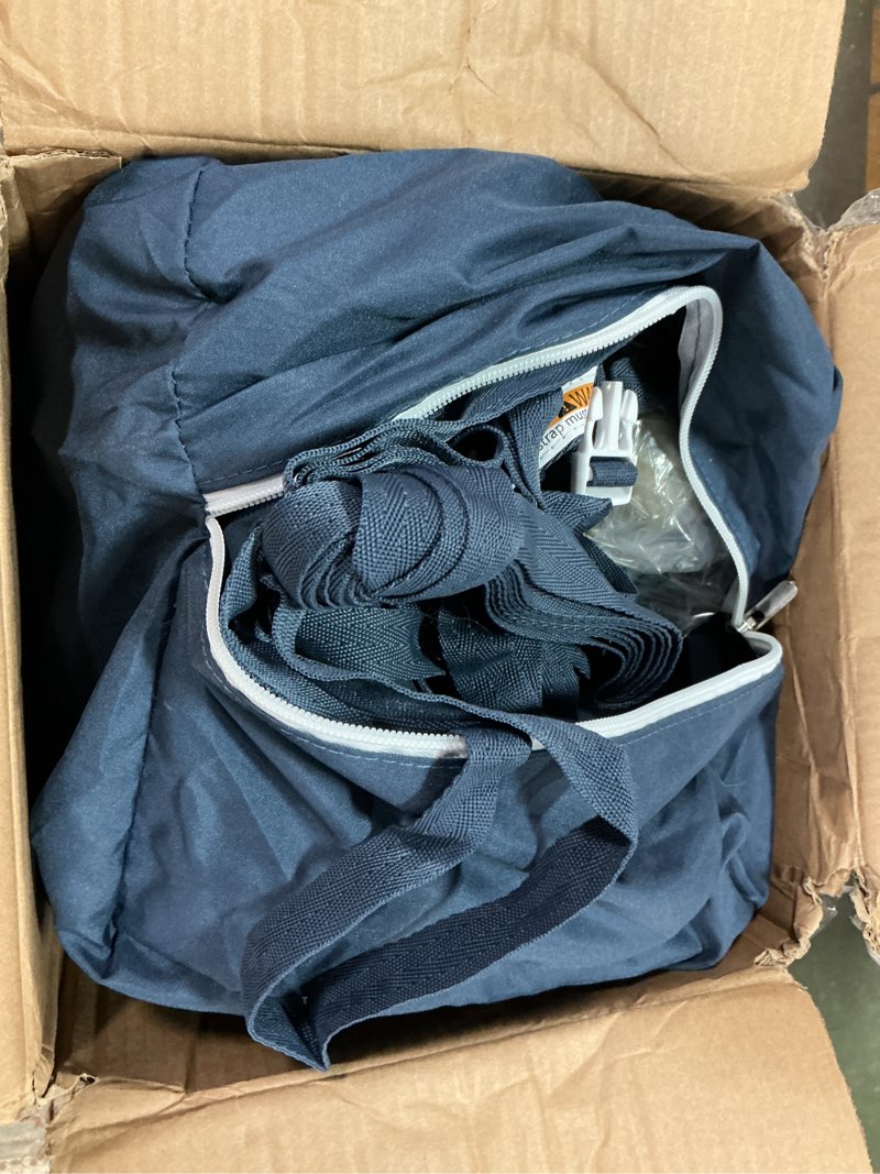 Condition photo showing As Is for BabyBond Baby Bassinet Bedside Crib, Pack and Play with Sheet, Diaper Changing Table and Music Mobile from Newborn to Toddles, Portable Large Playard Blue