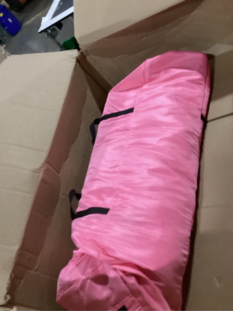 Condition photo showing As Is for anc pop portable bed tent, blackout privacy canopy with 3 doors & breathable mesh, large space for adults, indoor sleeping shelter for dorms/shared rooms pink 56.7"w x 78.7"l (pack of 1)