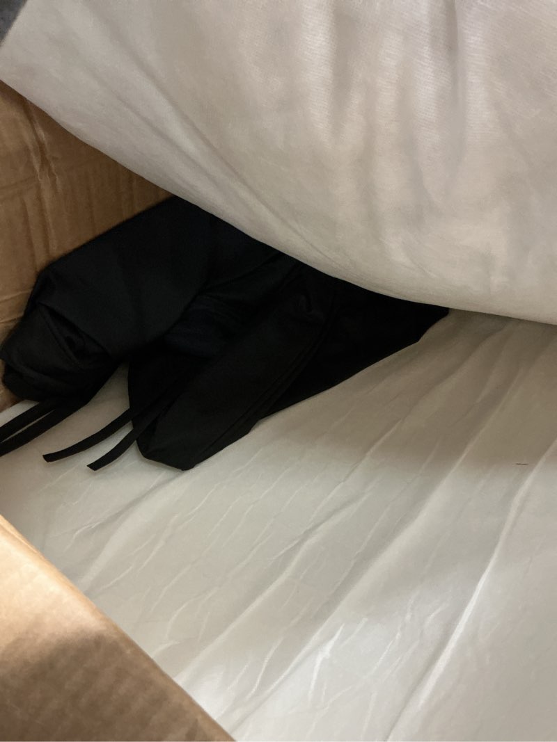 Condition photo showing Good Condition for aaaaacessories outdoor deep seat cushions with double welted pillow, waterproof, fade-resistant patio furniture replacement cushions, 24" x 24" x 5" + 24" x 19", charcoal black charcoal black 24"x24"x5"/24"x19"