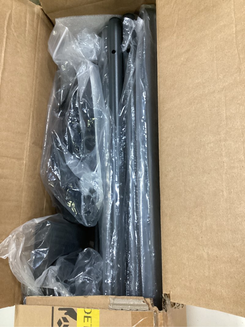 Condition photo showing Good Condition for room divider and folding privacy screens 8 panel, 14.67 ft wide partition room dividers, portable room divider panel for room separtition, large wall dividers for room, office, school,studio black 172in-large metal base black