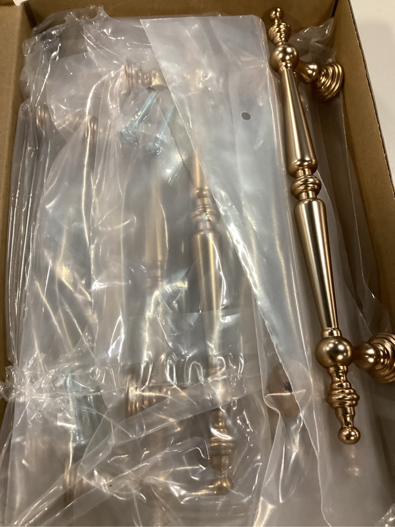 Condition photo showing Good Condition for shimeyao 10 pack champagne bronze cabinet pulls 5"(128mm) hole center vintage cabinet pulls handles drawer handles closet for kitchen bathroom drawer dresser pull hardware champagne bronze 5 inches hole center 10
