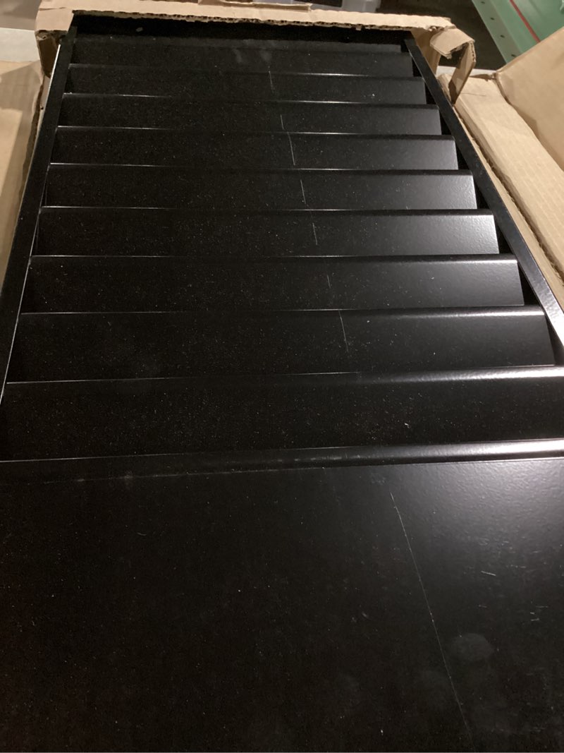 Condition photo showing Good Condition for Durham 406-08 Black Cold Rolled Steel 10 Large Pocket Forms Literature Rack, 13-1/4" Width x 26-1/4" Height x 4-1/8" Depth