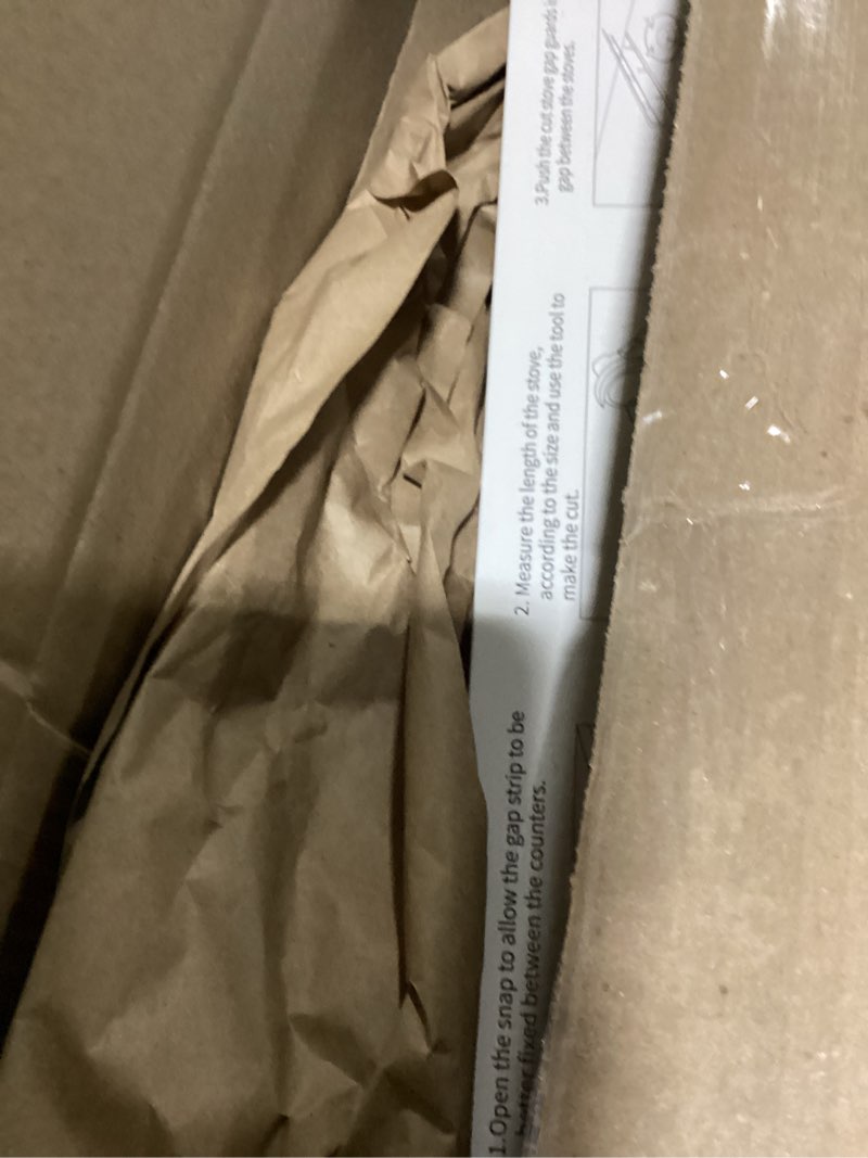 Condition photo showing Good Condition for stove gap covers 316 stainless steel,2 pack stove gap filler,heat resistant stove gap guards,between stove and counter slide in range trim kit for kitchen,shiny black | won't move while cleaning 23.6-26" shiny black