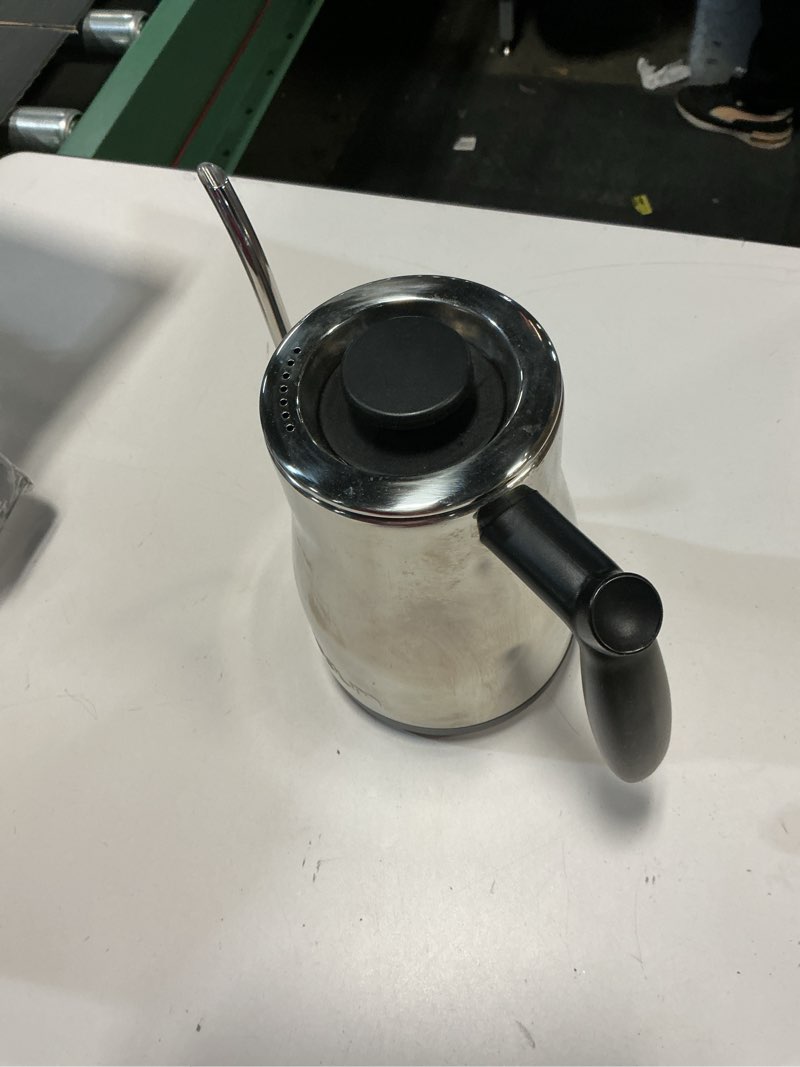 Condition photo showing Good Condition for Bodum Bistro Gooseneck Electric Water Kettle, 34 Ounce, Chrome, Stainless Steel 34 Ounce Kettle Stainless Steel