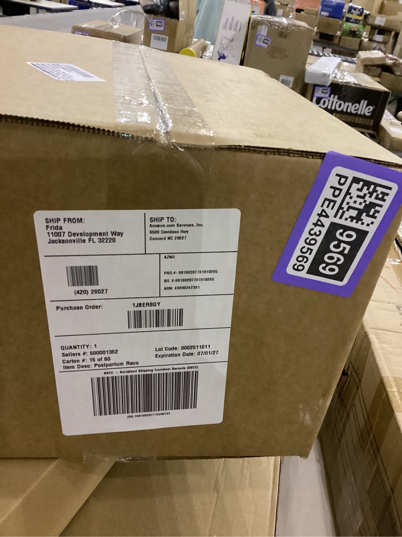 Condition photo showing New/Like New for Frida Mom 11pc Postpartum Essentials Kit Gift Set, Hospital Bag Must Haves for New Mom, Includes 4 Disposable Postpartum Underwear, 4 Ice Maxi Pads, Perineal Healing Foam & 24 Pad Liners & Peri Bottle Postpartum Kit