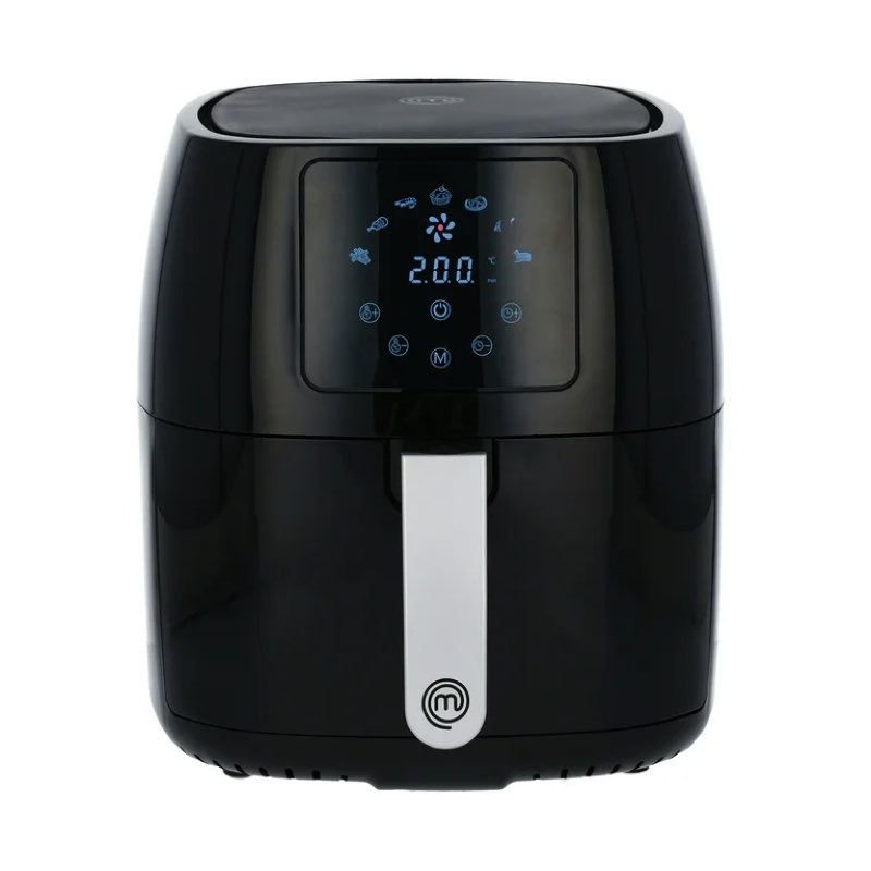 MasterChef Hot air fryer, 4.5 litres, 1600 W, hot air fryer without fat for 2-4 people, air fryer with digital touch screen and 7 programs, preheat and keep warm, 80-200 °C,