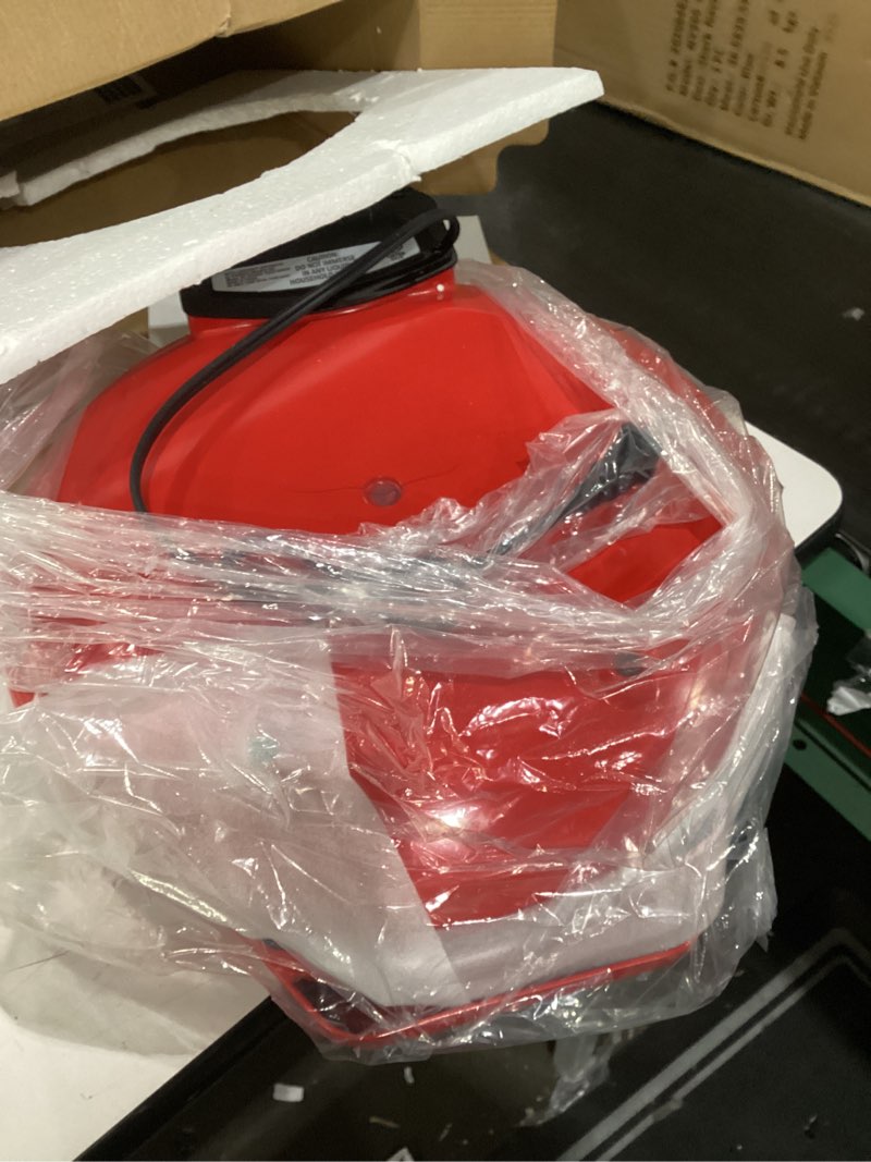 Condition photo showing Good Condition for Betty Crocker Pizza Maker Plus, 12" Indoor Electric Grill, Nonstick Griddle Pan for Pizzas, Quesadillas, Tortillas, Nachos and more, 12" Electric Griddle for Delicious Meals and Snacks, Red Red Full Size