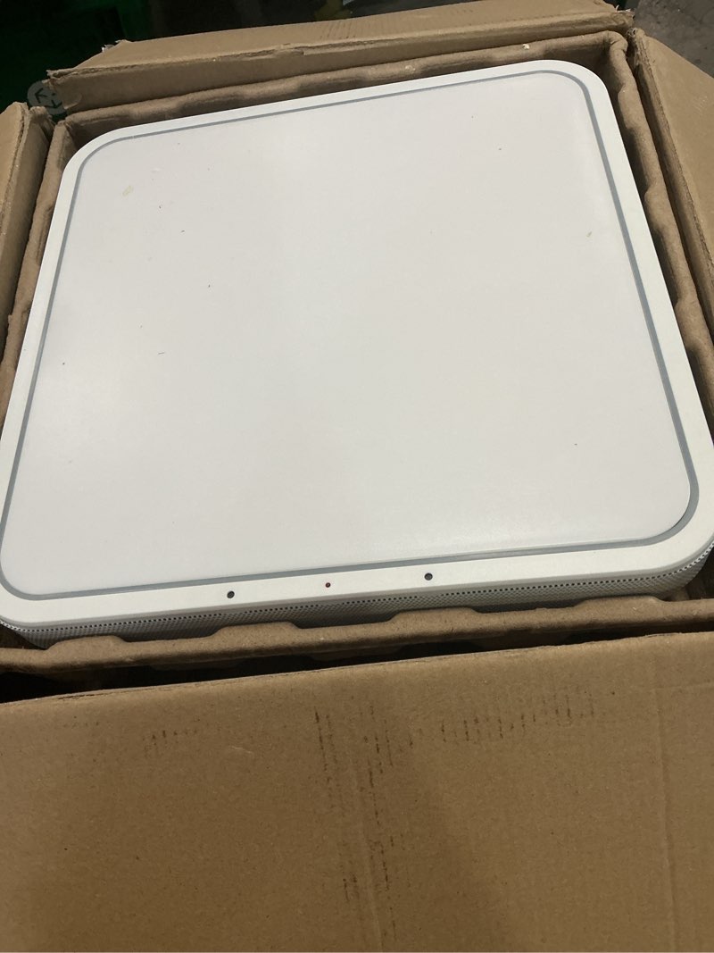 Condition photo showing As Is for homewerks 7148-01-ax smart bathroom fan with alexa voice assistant color changing led light and bluetooth speakers 110 cfm 1.5 sones alexa smart bath fan
