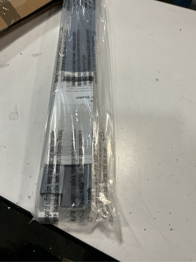 Condition photo showing New/Like New for LazBlinds Cordless Cellular Shades, No Tools No Drill Light Filtering Honeycomb Shades Pleated Blinds for Windows, 37'' W x 48'' H, Dark Grey Light Filtering-dark Grey 37'' W x 48'' H