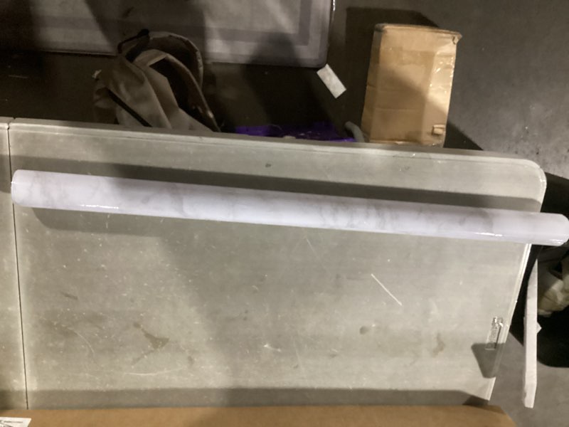 Condition photo showing New/Like New for practicalWs Marble Wallpaper Granite White and Gray Wall Paper Roll 35.4" x 118" Kitchen Countertops Cabinet Furniture is Renovated Thick Vinyl Easy to Remove Without Leaving Glue Upgrade 35.4" x 118" Gray/White