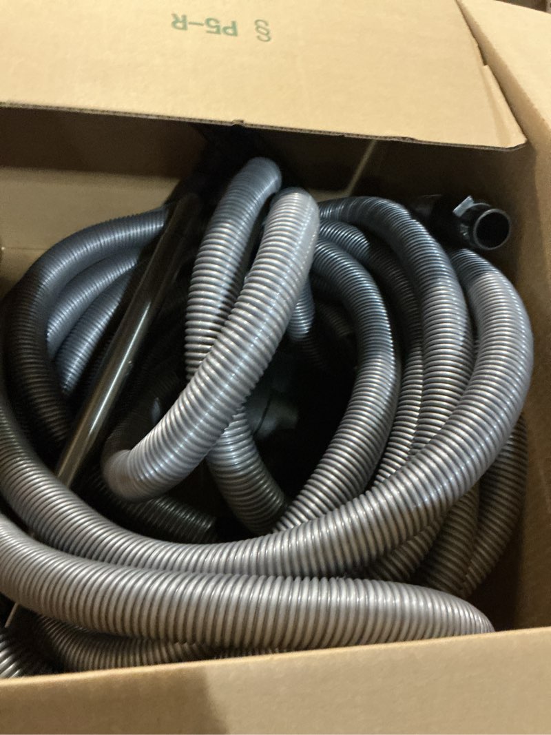 Condition photo showing Good Condition for OVO Central Vacuum Deluxe Plus Kit, 50ft ON/Off Low-Voltage Hose, Air Driven Carpet Beater, 12’’ Premium Floor Brush, Cleaning Tools and Easy Storage Accessories Kit B 50'